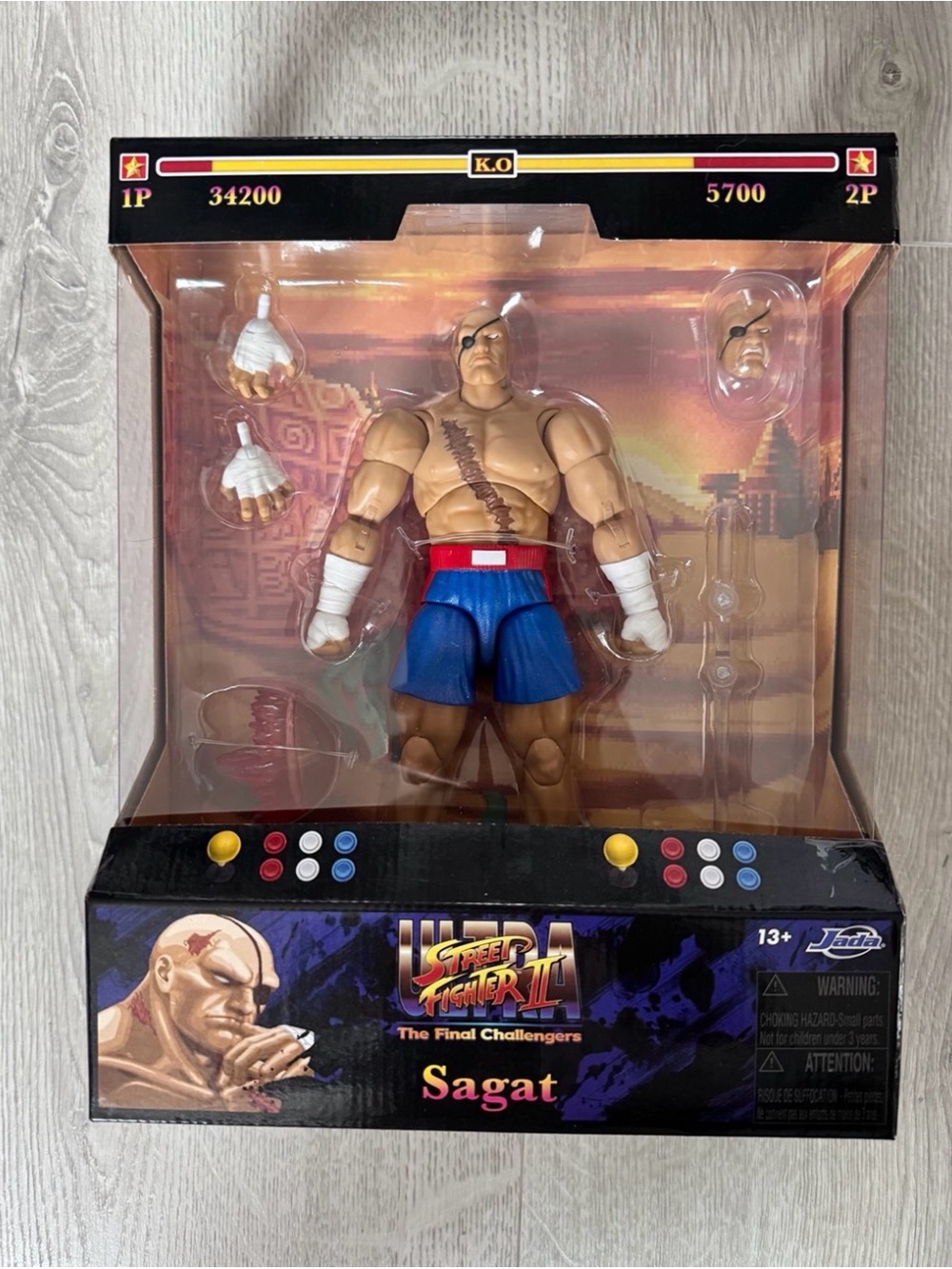 NWT Street Fighter II x Jada Toys | The Final Challengers | Sagat Figure